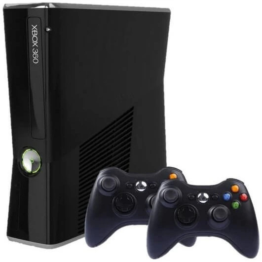 کنسول بازی مایکروسافت Xbox 360 Slim | حافظه 250 گیگابایت + دسته اضافه (کارکرده)