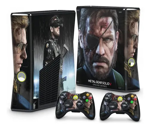 ایکس باکس ۳۶۰ اسلیم ۲۵۰ گیگ کپی خور فول گیم با اسکین metal gear با یک عدد دسته