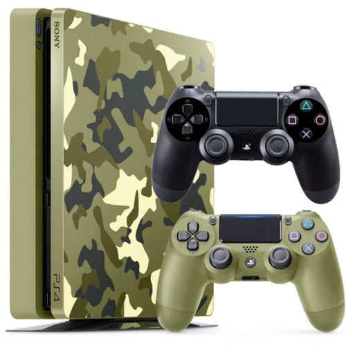 کنسول بازی سونی کارکرده PS4 Slim Call of Duty WW2 | حافظه 1 ترابایت + یک دسته اضافه کارکرده فول گیم