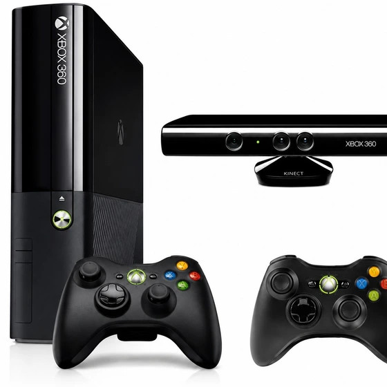 ایکس باکس 360 سوپر اسلیم دو دسته با بازی همراه با کینکت Xbox360 super slim کارکرده جیتگ شده