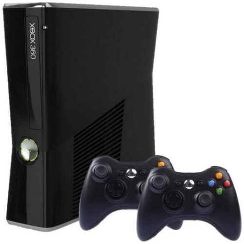 کنسول بازی مایکروسافت کارکرده Xbox 360 Slim | حافظه 250 گیگابایت + دسته اضافه
